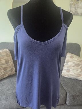 PINK Victoria's Secret Navy Cold-Shoulder Camisole